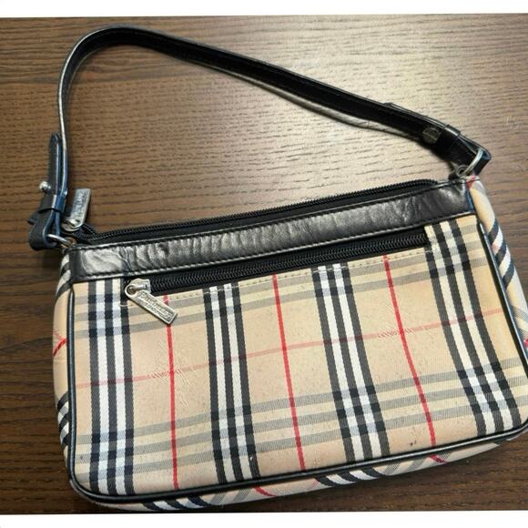 Vintage Burberry Plaid Mini 90s Shoulder Bag - Picture 2 of 5